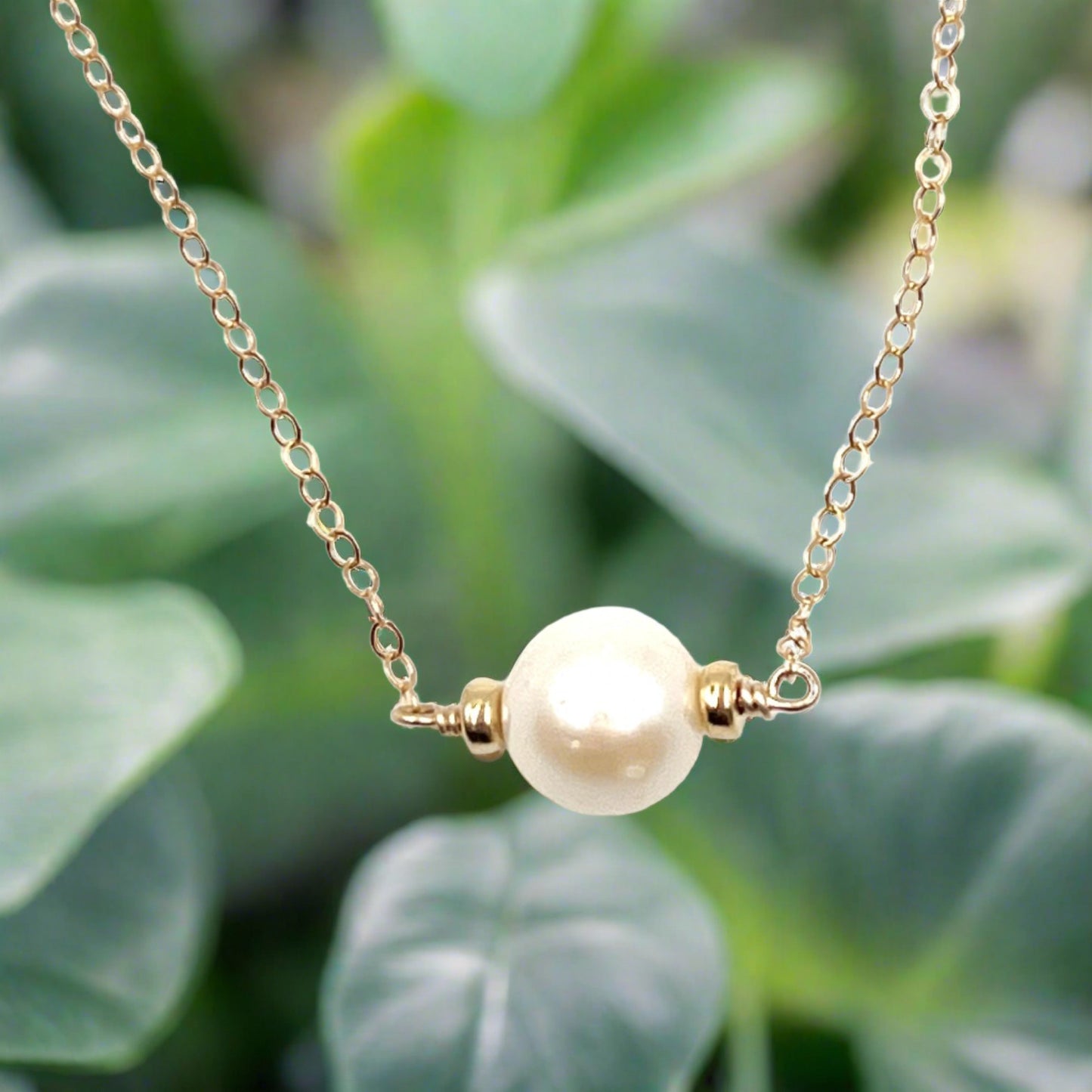 Fresh Water Round Pearl Gold Filled Necklace