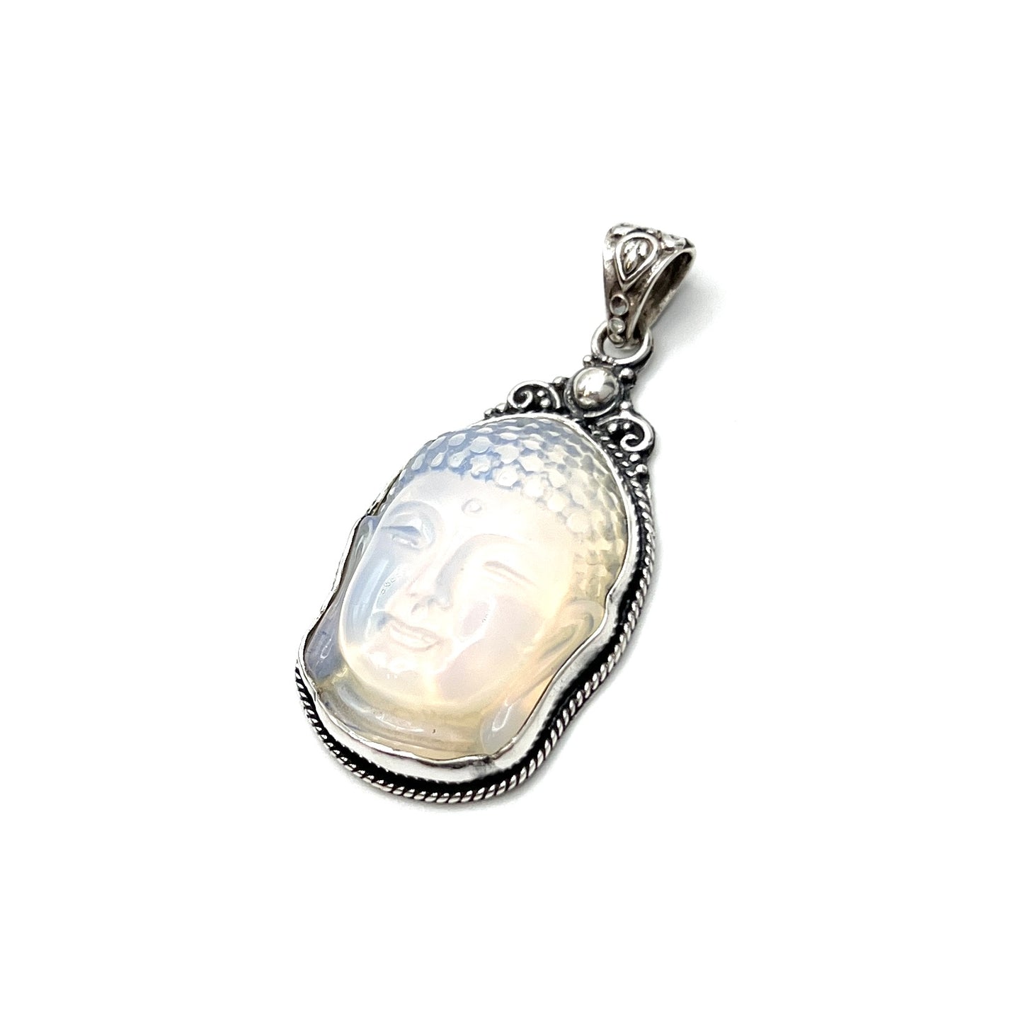 Opalite Buddha Head Pendant