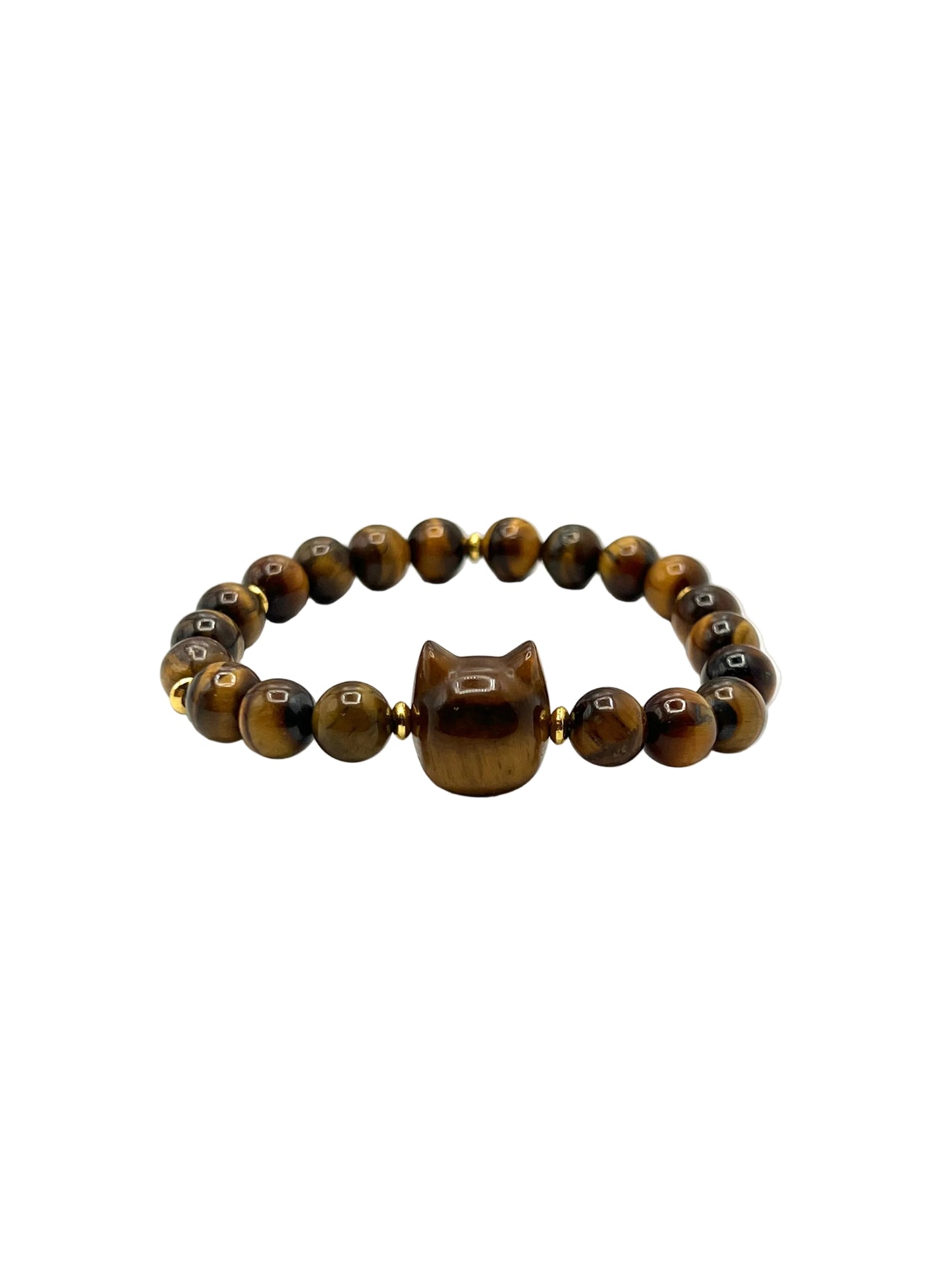Gemstone Cat Stretchy Bracelets
