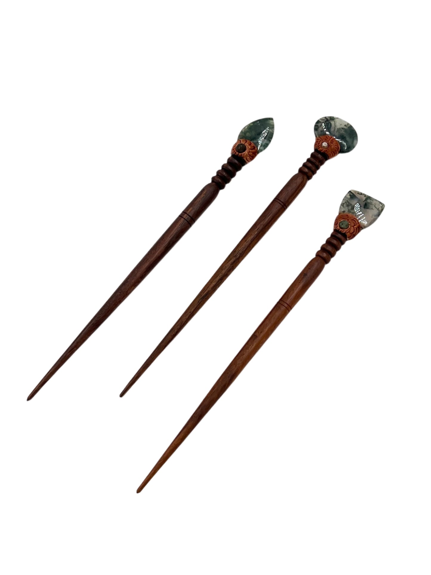 Handmade Gemstone Hair Sticks