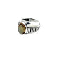 Silver Zultanite Oval Side Etched Ring