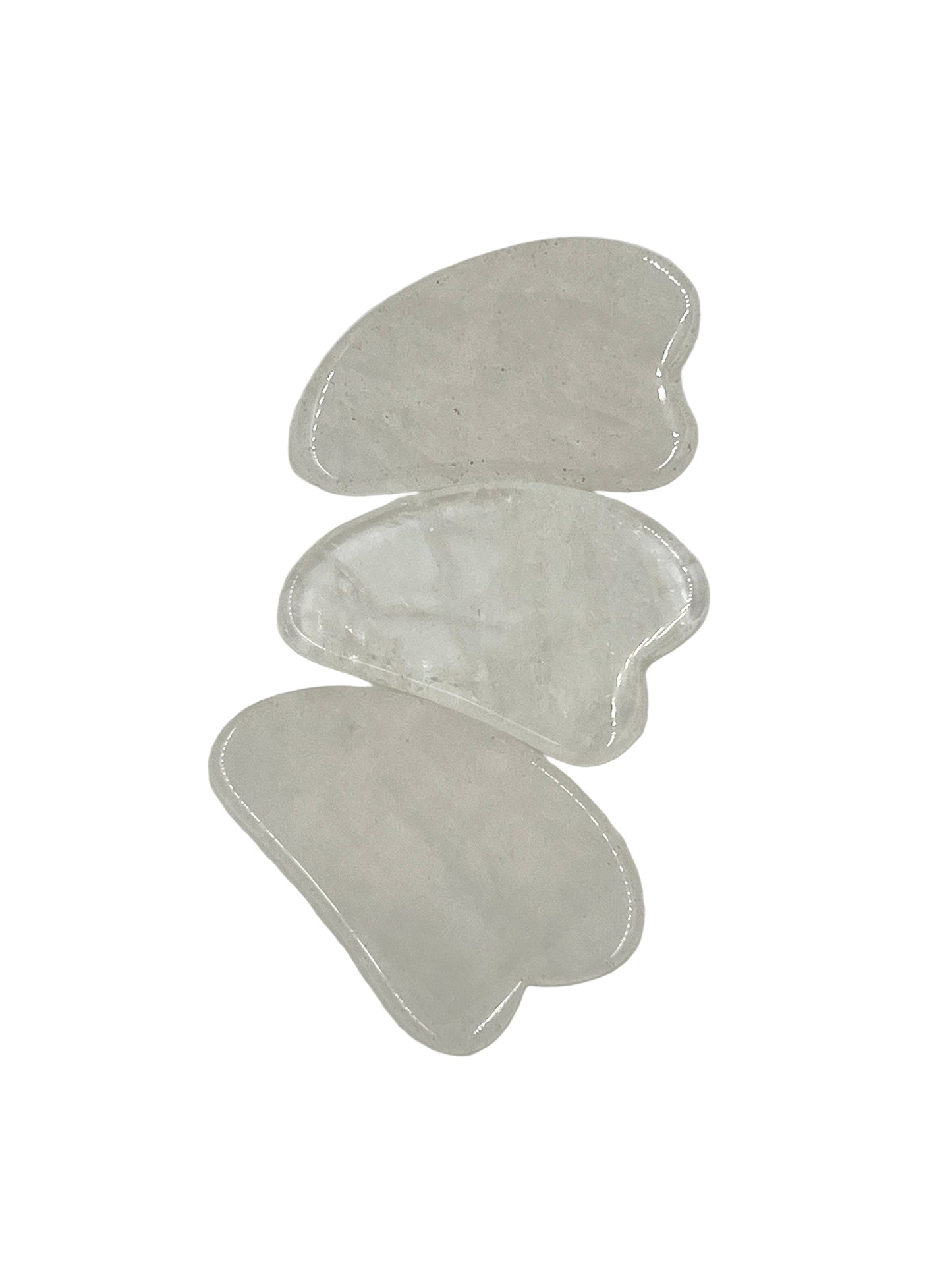 Clear Quartz Guasha Massage Stones