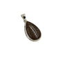 Fossilized Dinosaur Bone Teardrop Pendants