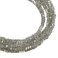 Sterling Silver Faceted Gemstone Beaded Anklets