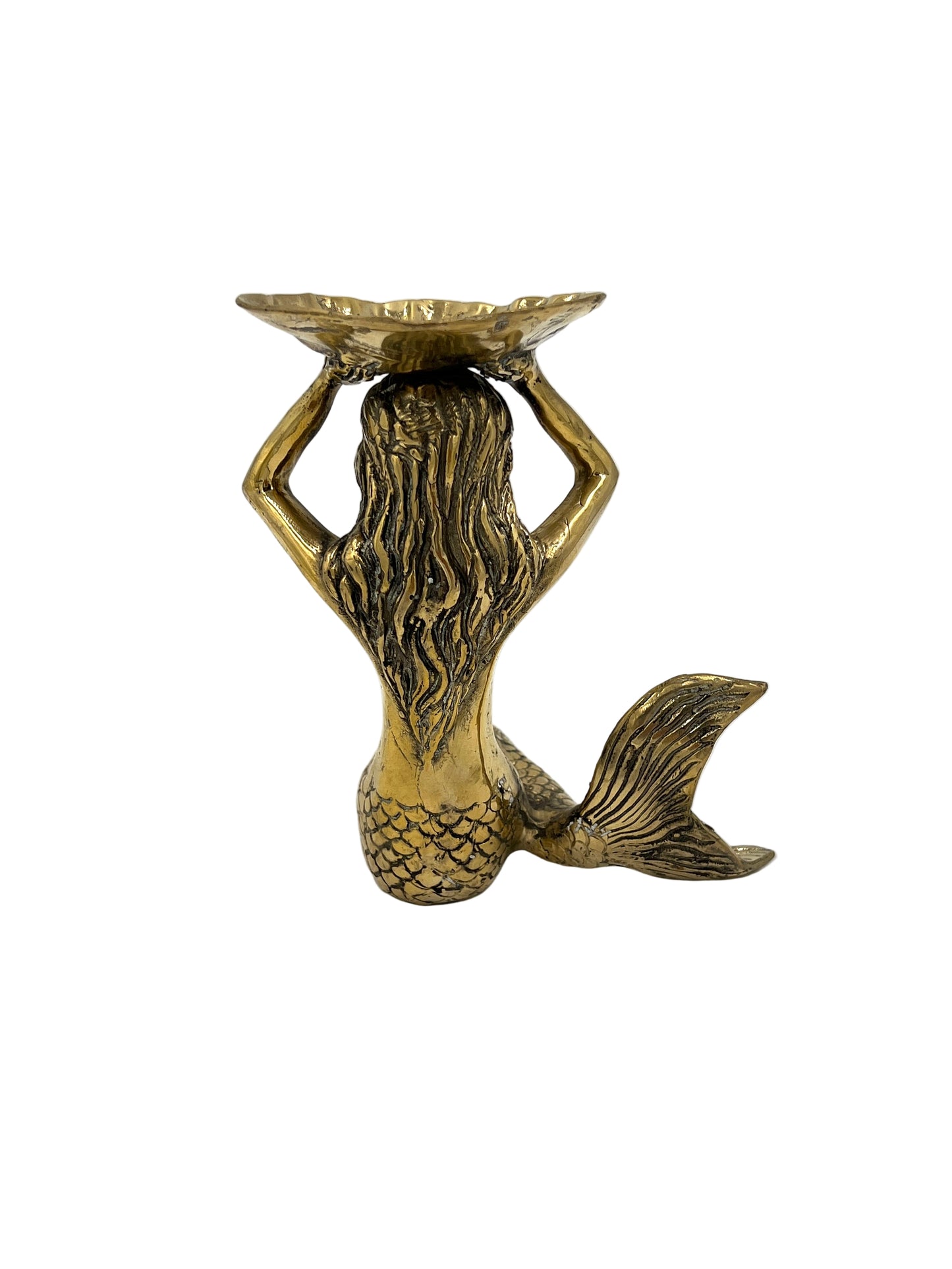 Bronze Mermaid Holding Shell