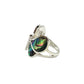 Sterling Silver Abalone Butterfly Ring