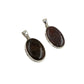 Fossilized Dinosaur Bone Oval Pendants