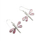 Sterling Silver Shell Dragonfly Earrings