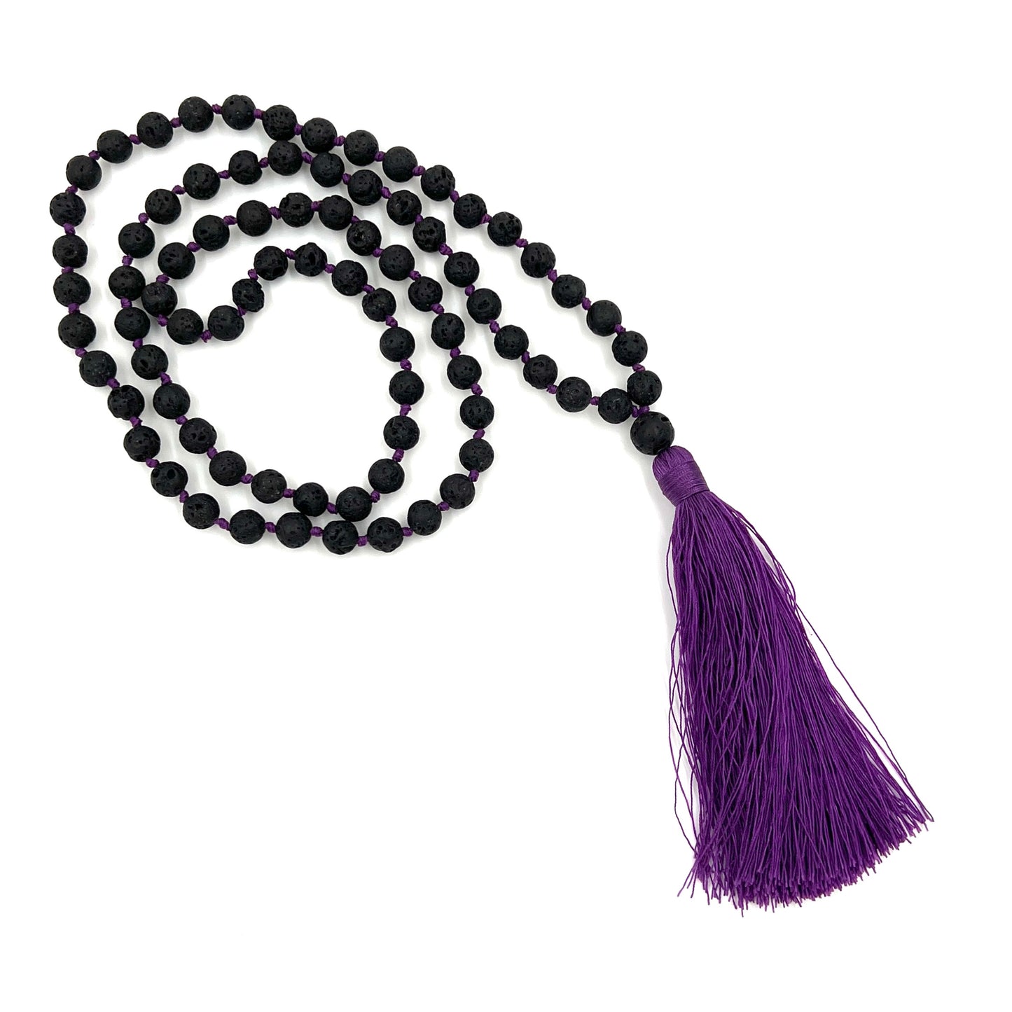 Lava Stone Tassel Malas