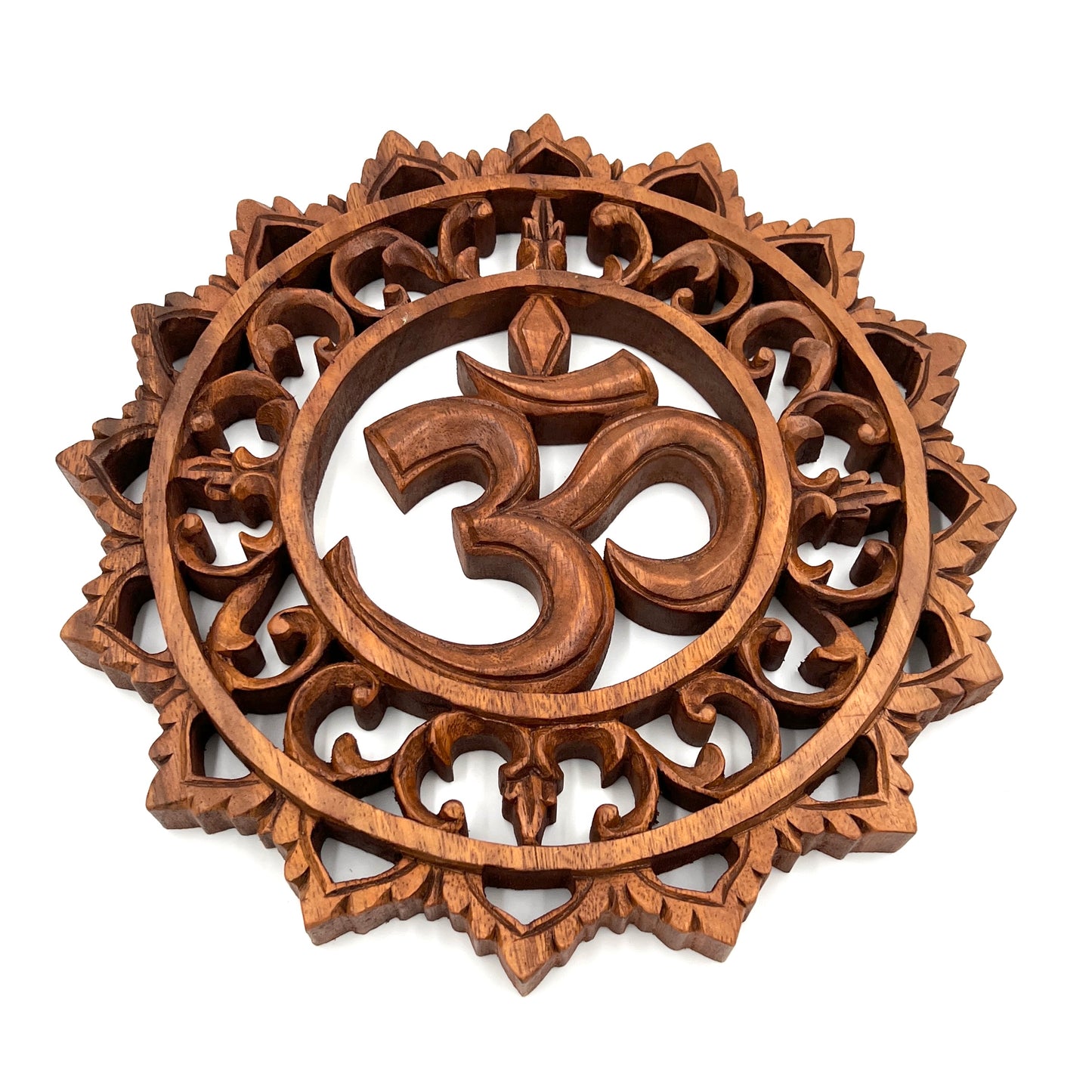 Om Mandala Panel Carving