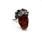 Bertha Skull Red Jasper Ring