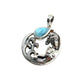 Sterling Silver Mermaid Larimar Pendants