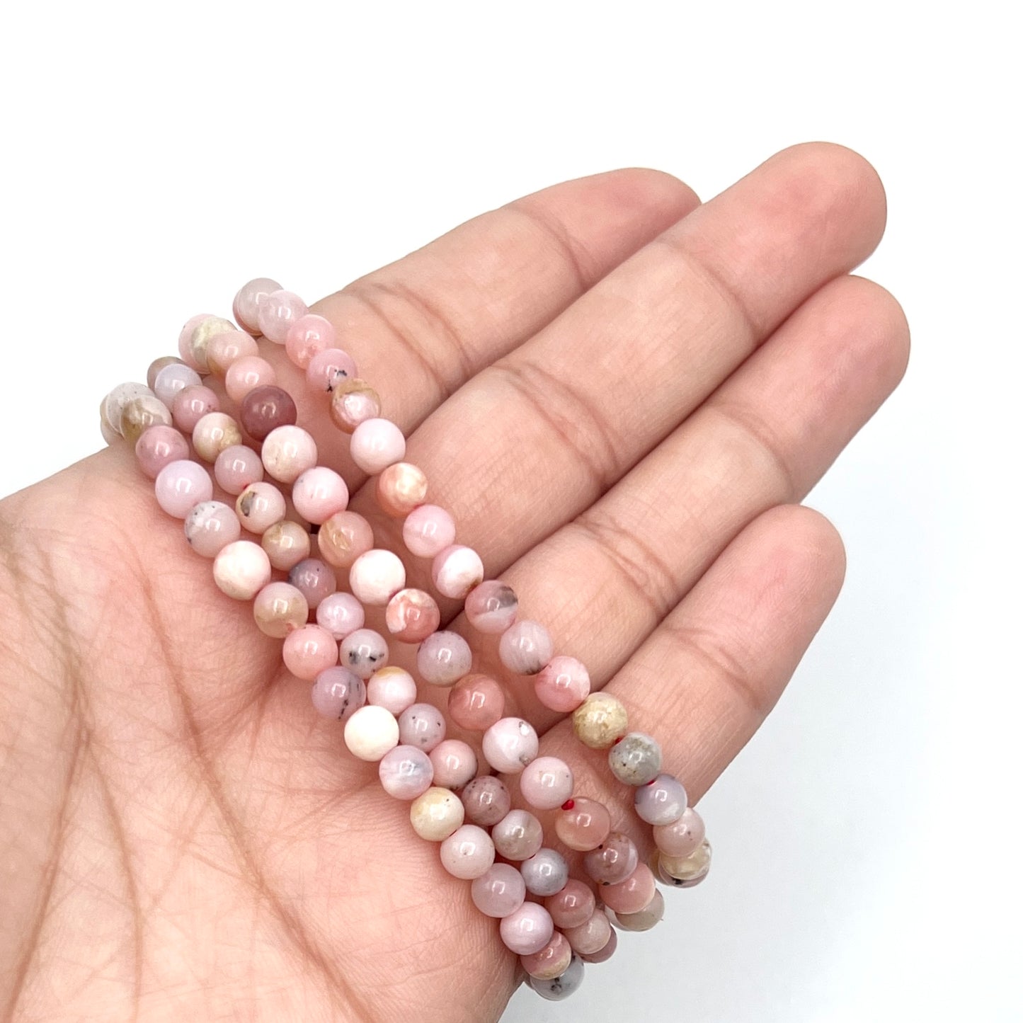 Pink Opal Stretchy Bracelets