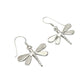 Sterling Silver Shell Dragonfly Earrings