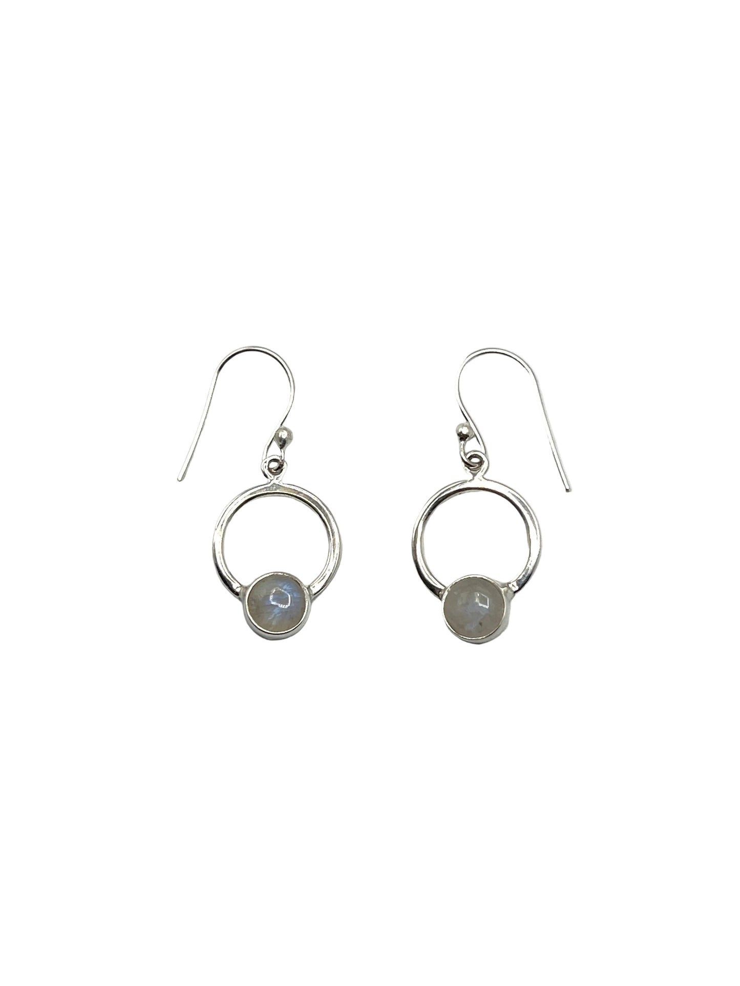 Cicle Gemstone Earrings