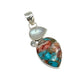 Spiny Oyster Shell Turquoise Pendants
