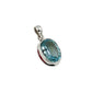 Oval Blue Topaz Pendants