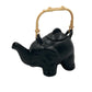 Black Elephant Ceramic Tea Pot Set