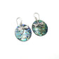 Sterling Silver Dragonfly Abalone Earrings