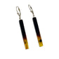 Silver Amber Drop Earrings