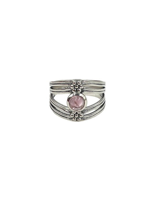 Pink Tourmaline Bindi Ring