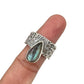 Teardrop Labradorite Ring