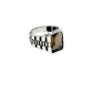 Silver Zultanite Banded Ring