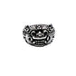 Oxidized Silver Onyx Barong Ring