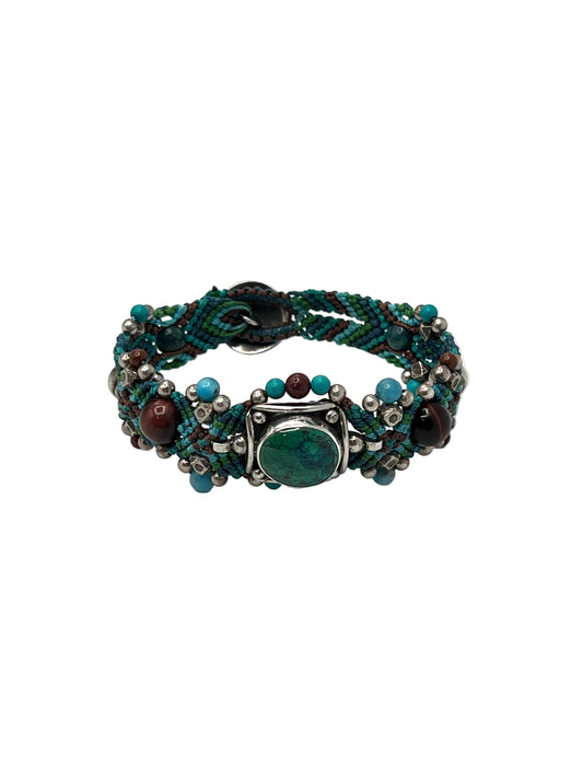 Macrame Chrysocolla Bracelet