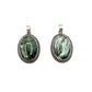 Sterling Silver Seraphinite Oval Pendants
