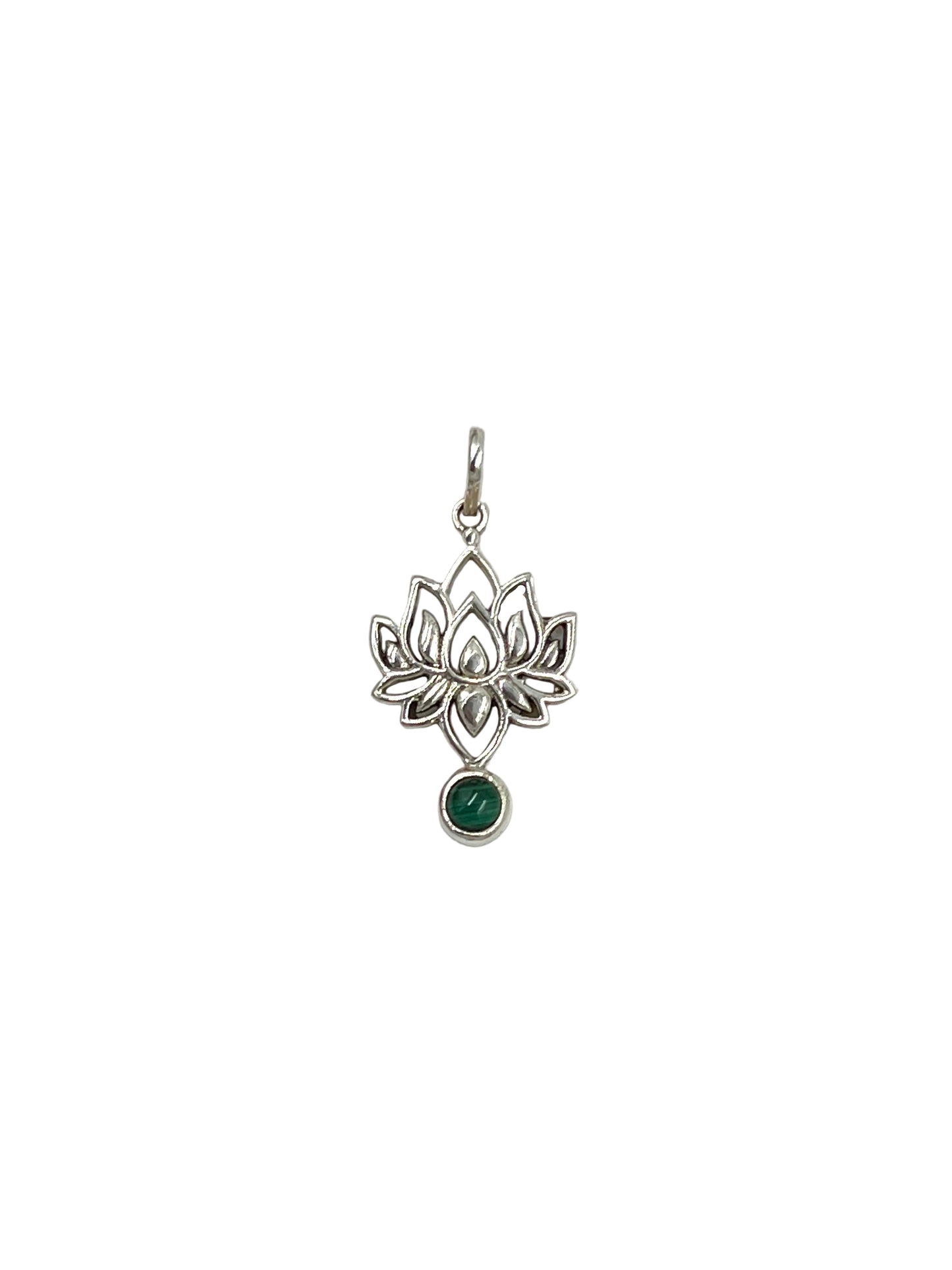 Gemstone Lotus Pendants