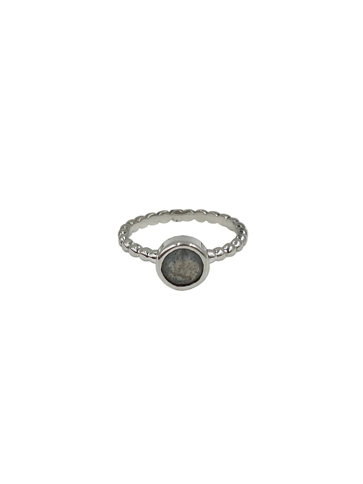 Circle Gemstone Beaded Ring