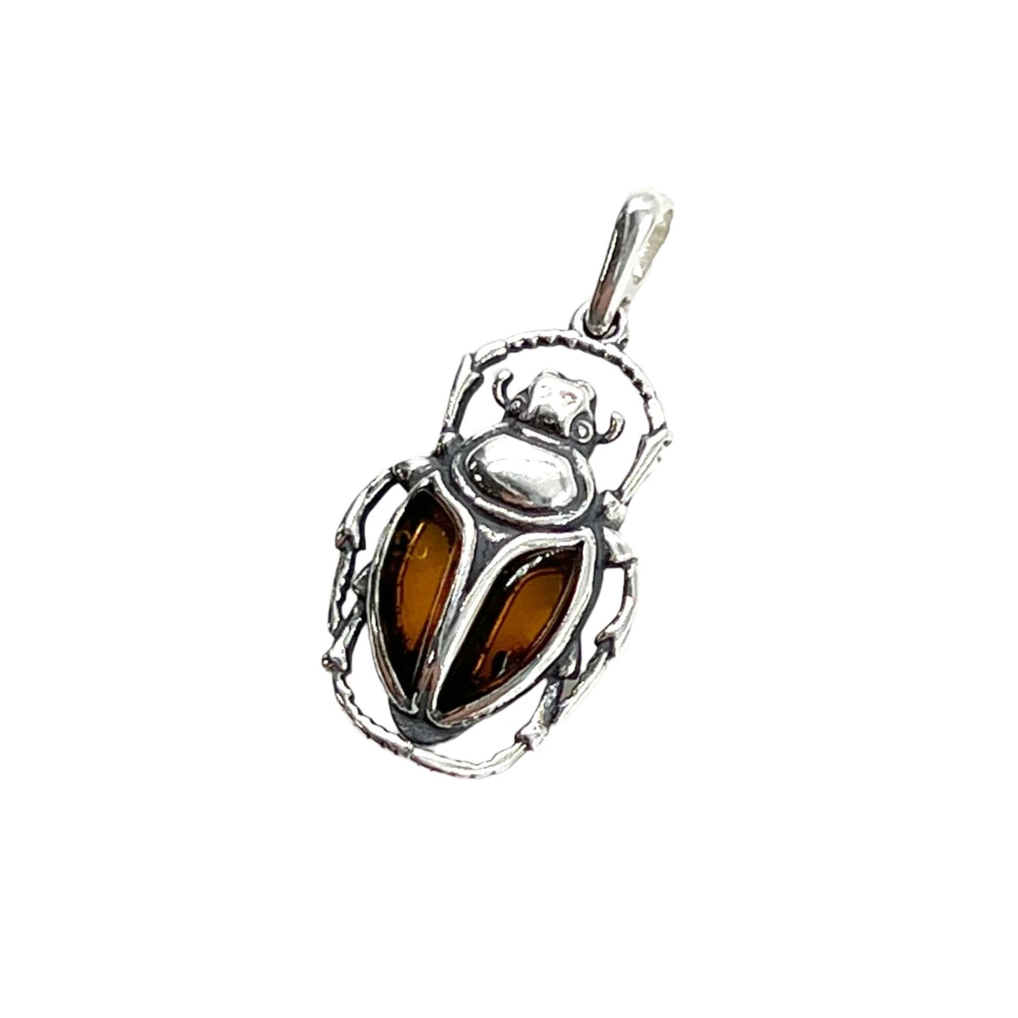 Amber Insect Pendants