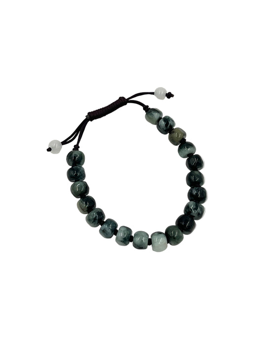 Jade Barrel Beaded Bracelets