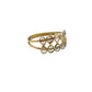 Polki Diamonds Double Band Ring