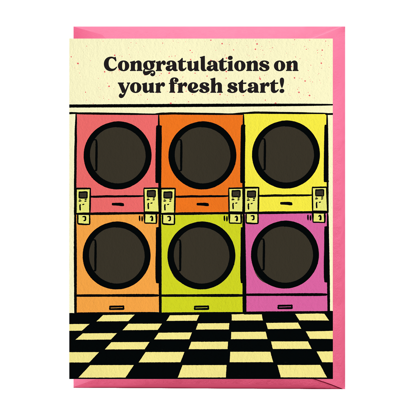 Laundromat Congratulations Card