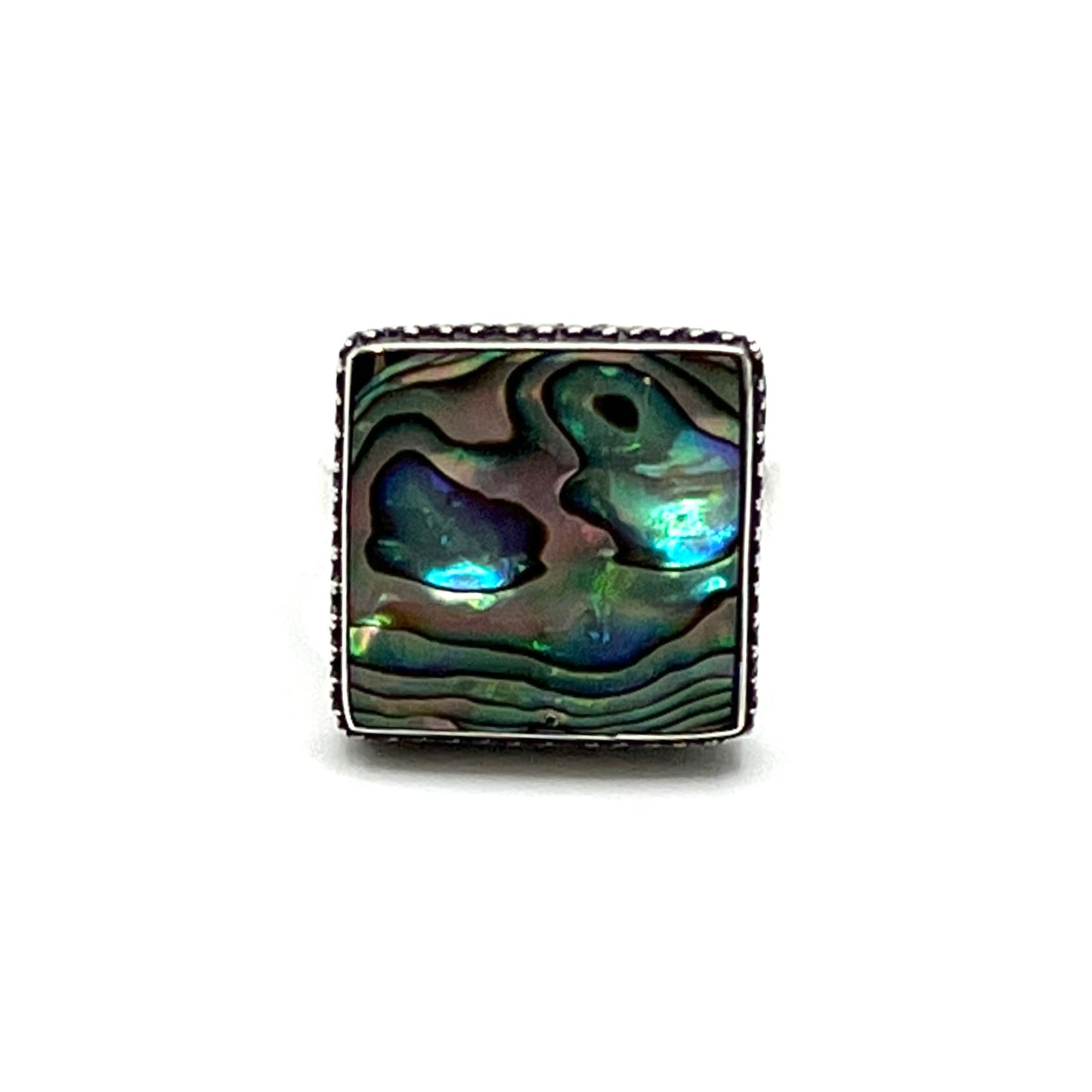 Square Abalone Ring