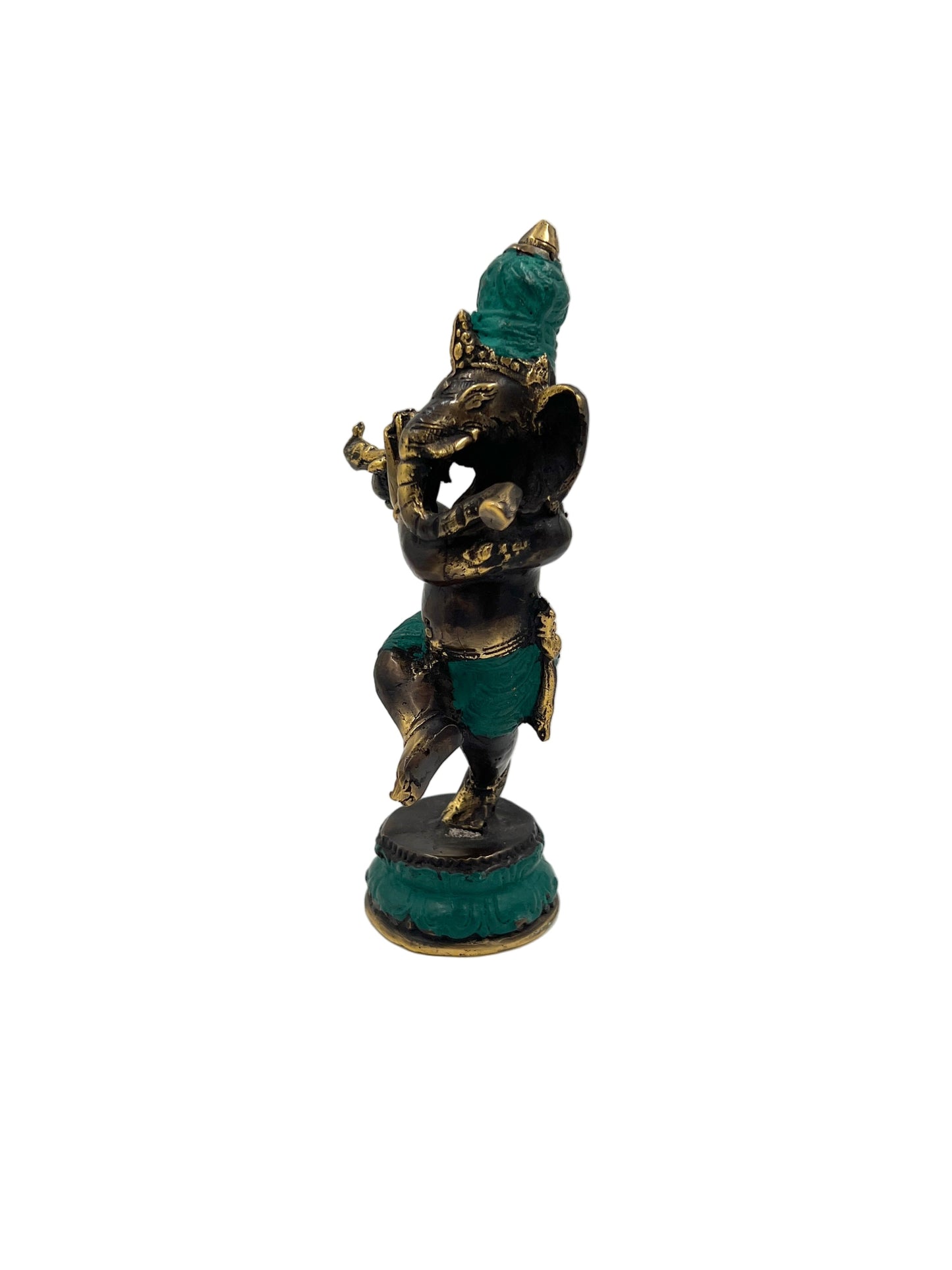 Bronze Flute Ganesh Statue