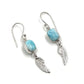 Sterling Silver Larimar Earrings