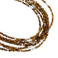 Sterling Silver Faceted Gemstone Beaded Anklets