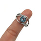 Wavy Blue Topaz Ring