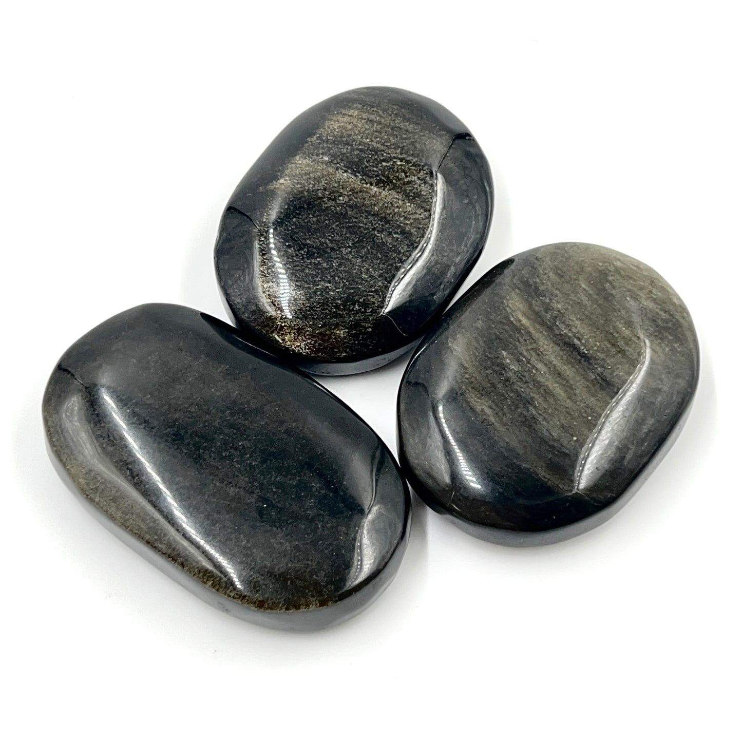 Gold Sheen Obsidian Palm Stones