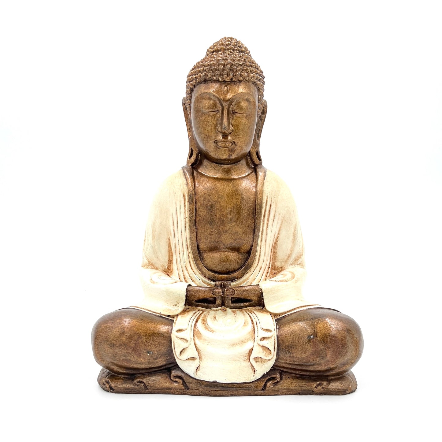 Hand Painted Resin Meditating Buddha Statues