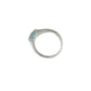 Circle Blue Topaz Ring