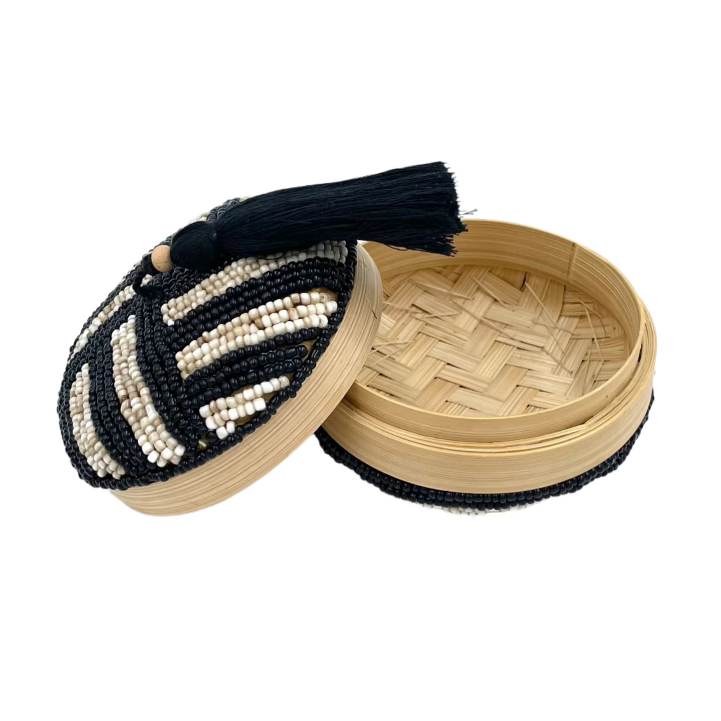 Bali Beaded Round Boxes