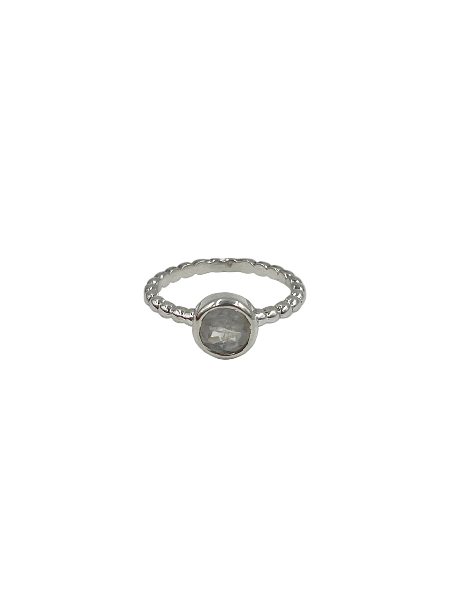 Circle Gemstone Beaded Ring
