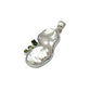 Silver Pearl, Peridot & Green Kyanite Pendants