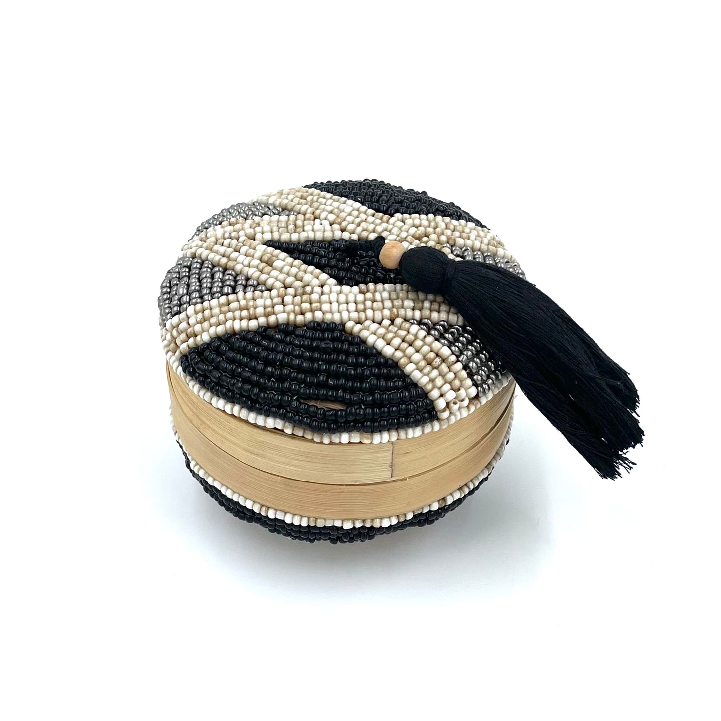 Bali Beaded Round Boxes