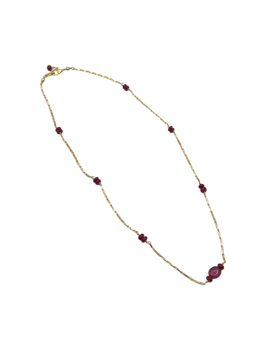 Ruby Gold Filled Necklaces
