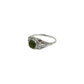 Green Tourmaline Round Ring
